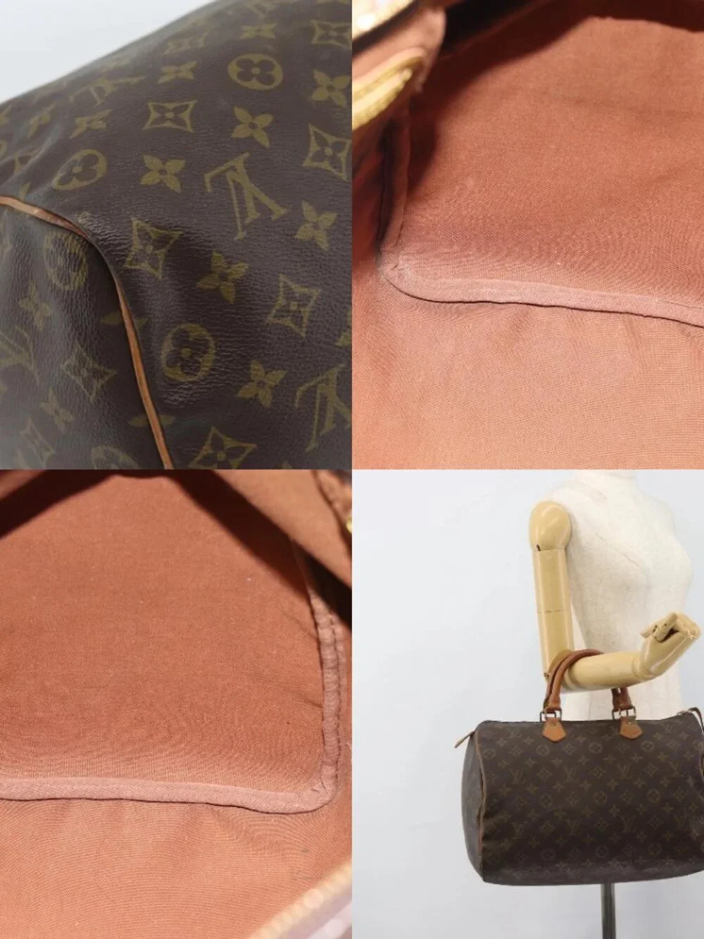 LOUIS VUITTON Monogram Speedy 35 Hand Bag M41524 LV Auth 187939A